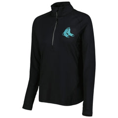 Black Boston Red Sox Levelwear Women's Energy Quarter-Zip Jacket