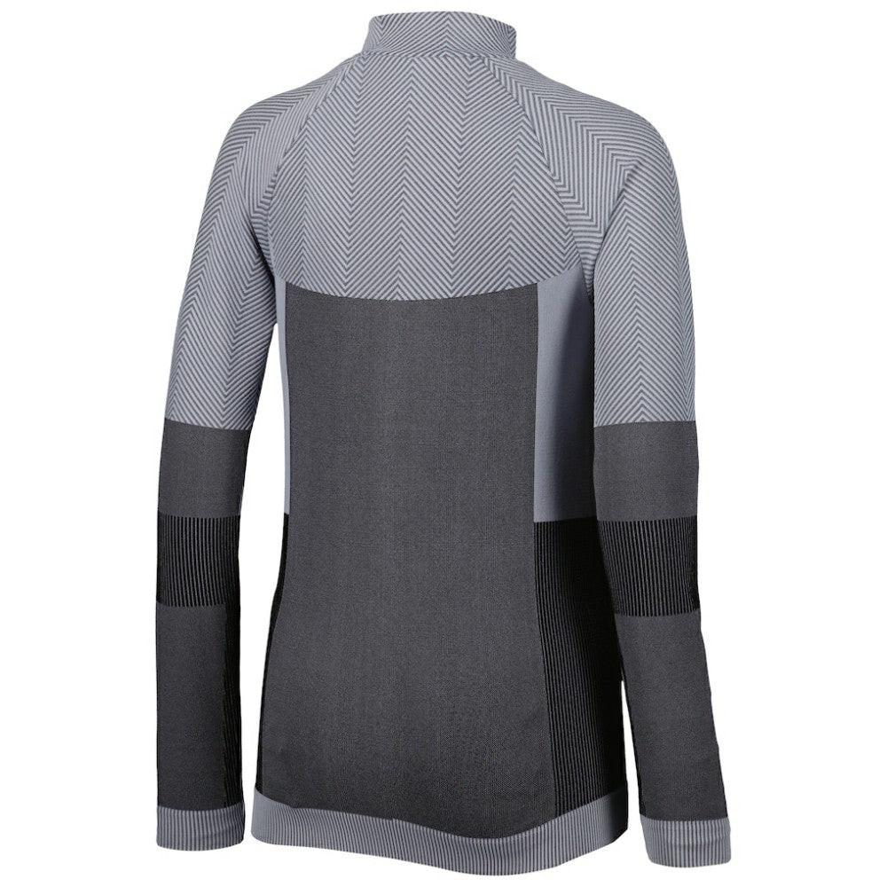 Charcoal Atlanta Braves Levelwear Women's Verse Asymmetrical Raglan Tri-Blend Quarter-Zip Jacket