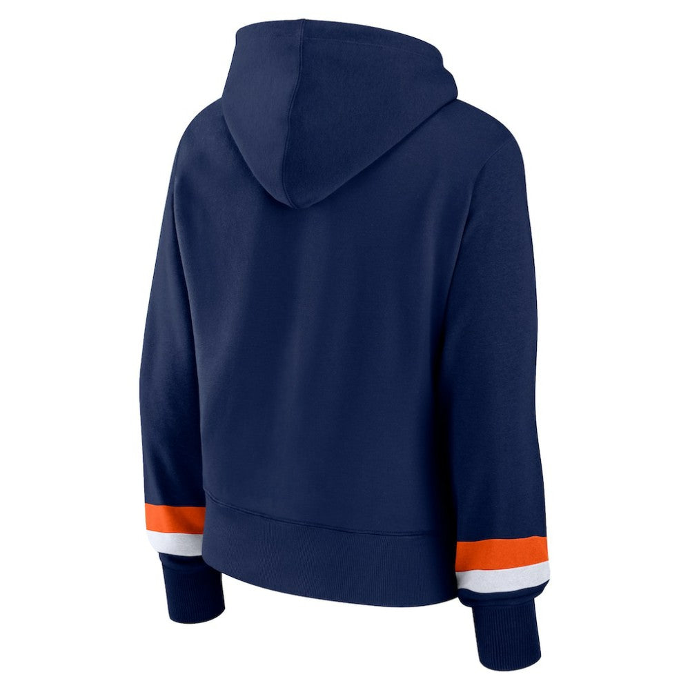Navy Houston Astros Fanatics Women's Over Under Pullover Hoodie