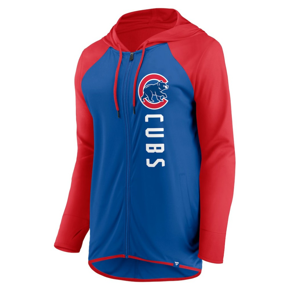 Royal/Red Chicago Cubs Fanatics Women's Forever Fan Full-Zip Hoodie Jacket