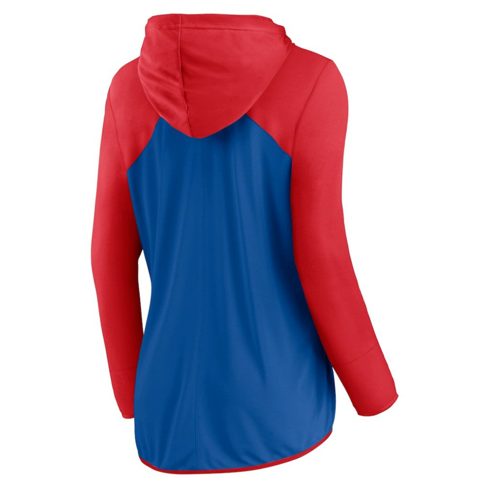 Royal/Red Chicago Cubs Fanatics Women's Forever Fan Full-Zip Hoodie Jacket
