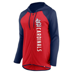 Red/Navy St. Louis Cardinals Fanatics Women's Forever Fan Full-Zip Hoodie Jacket