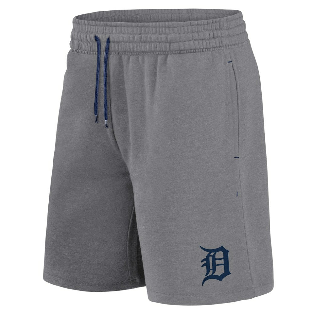 Navy/Heather Gray Detroit Tigers Fanatics Arch T-Shirt & Shorts Combo Set