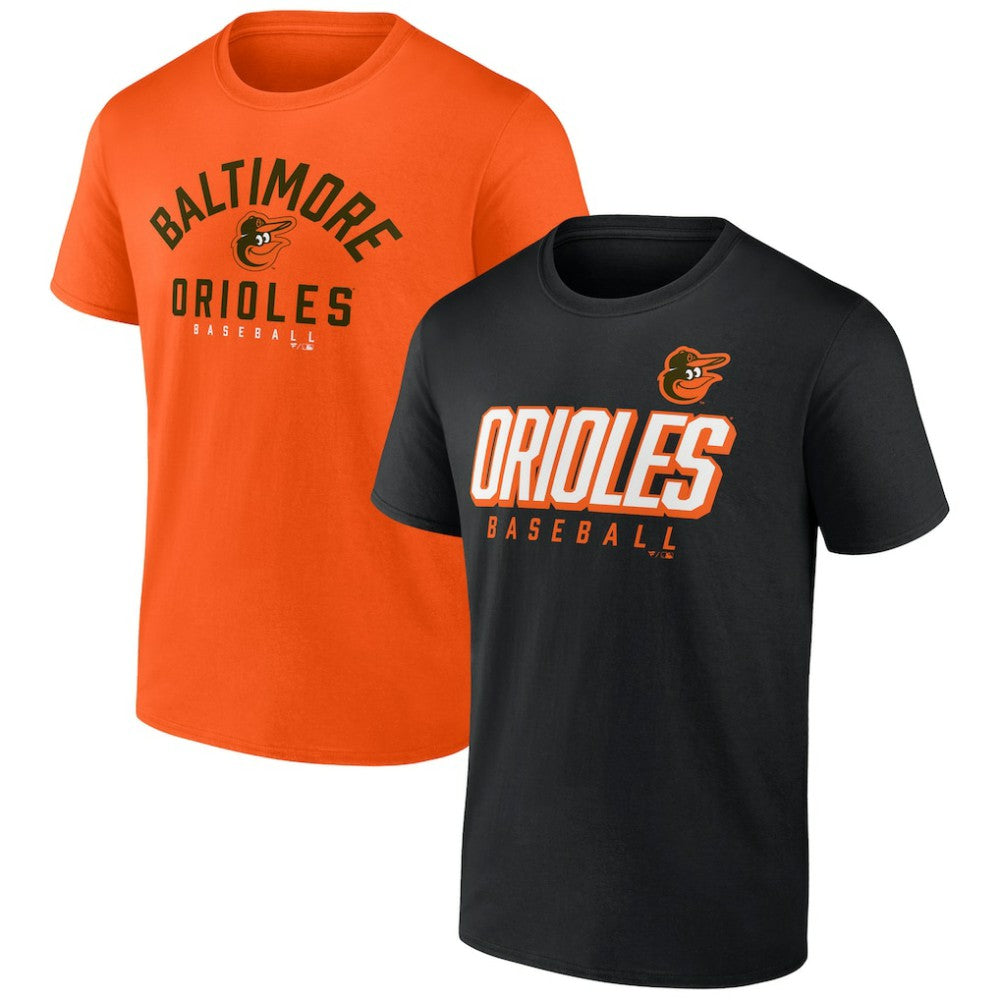 Black/Orange Baltimore Orioles Fanatics Player Pack T-Shirt Combo Set