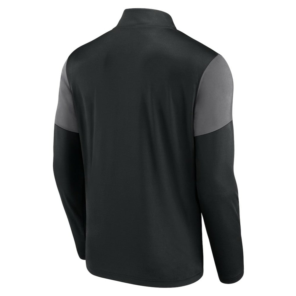 Black San Francisco Giants Fanatics Logo Quarter-Zip Top