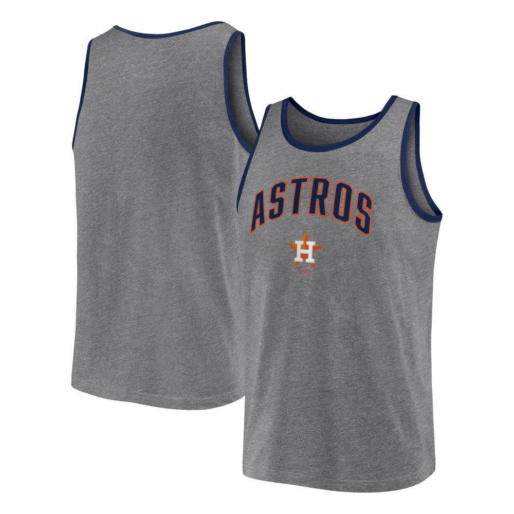 Heather Gray Houston Astros Fanatics Primary Tank Top