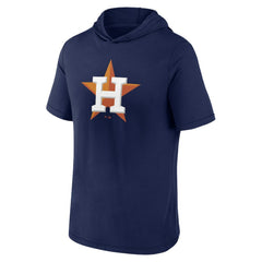 Navy Houston Astros Fanatics Short Sleeve Hoodie T-Shirt