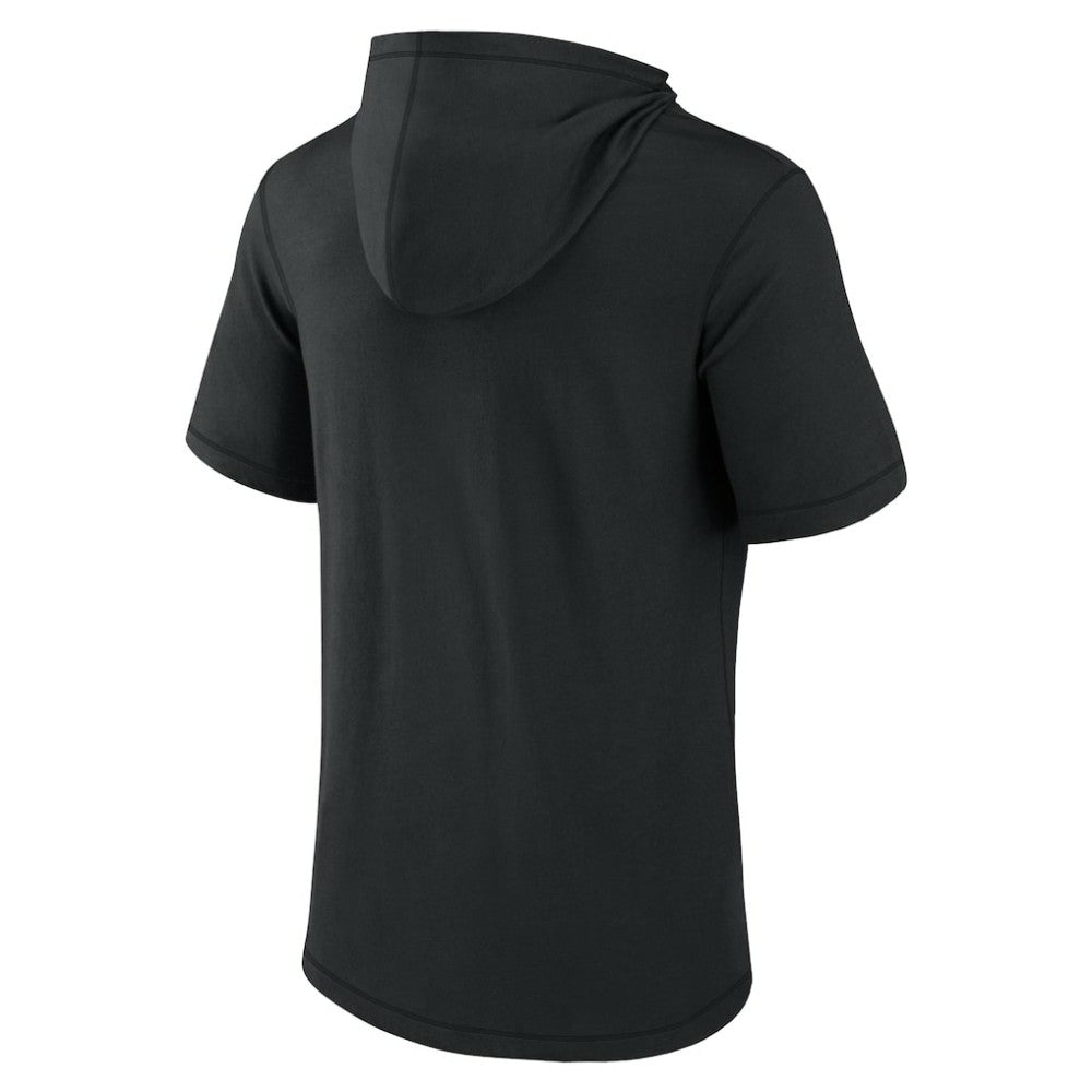 Black San Francisco Giants Fanatics Short Sleeve Hoodie T-Shirt