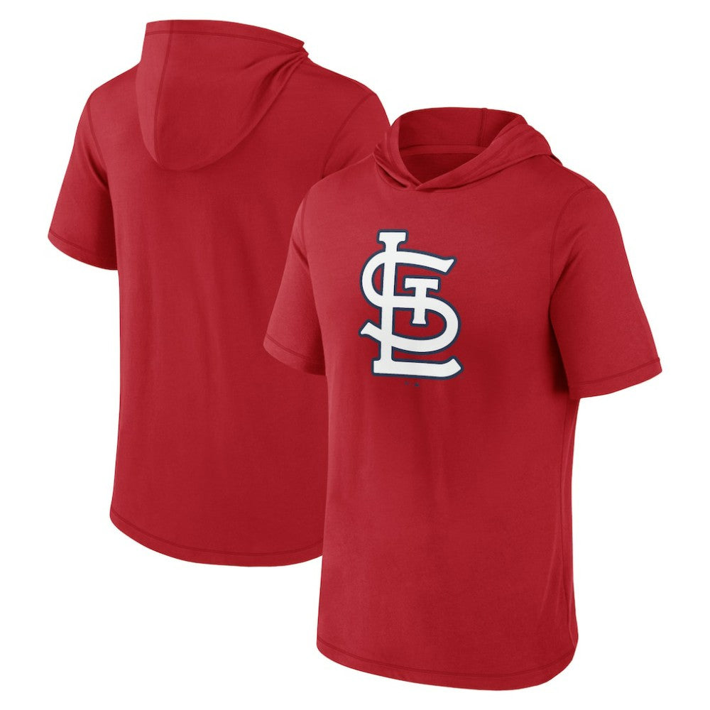Red St. Louis Cardinals Fanatics Short Sleeve Hoodie T-Shirt