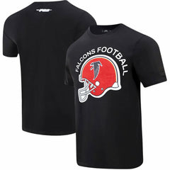 Pro Standard Red Helmet Wordmark T-Shirt - Atlanta Falcons T-shirts