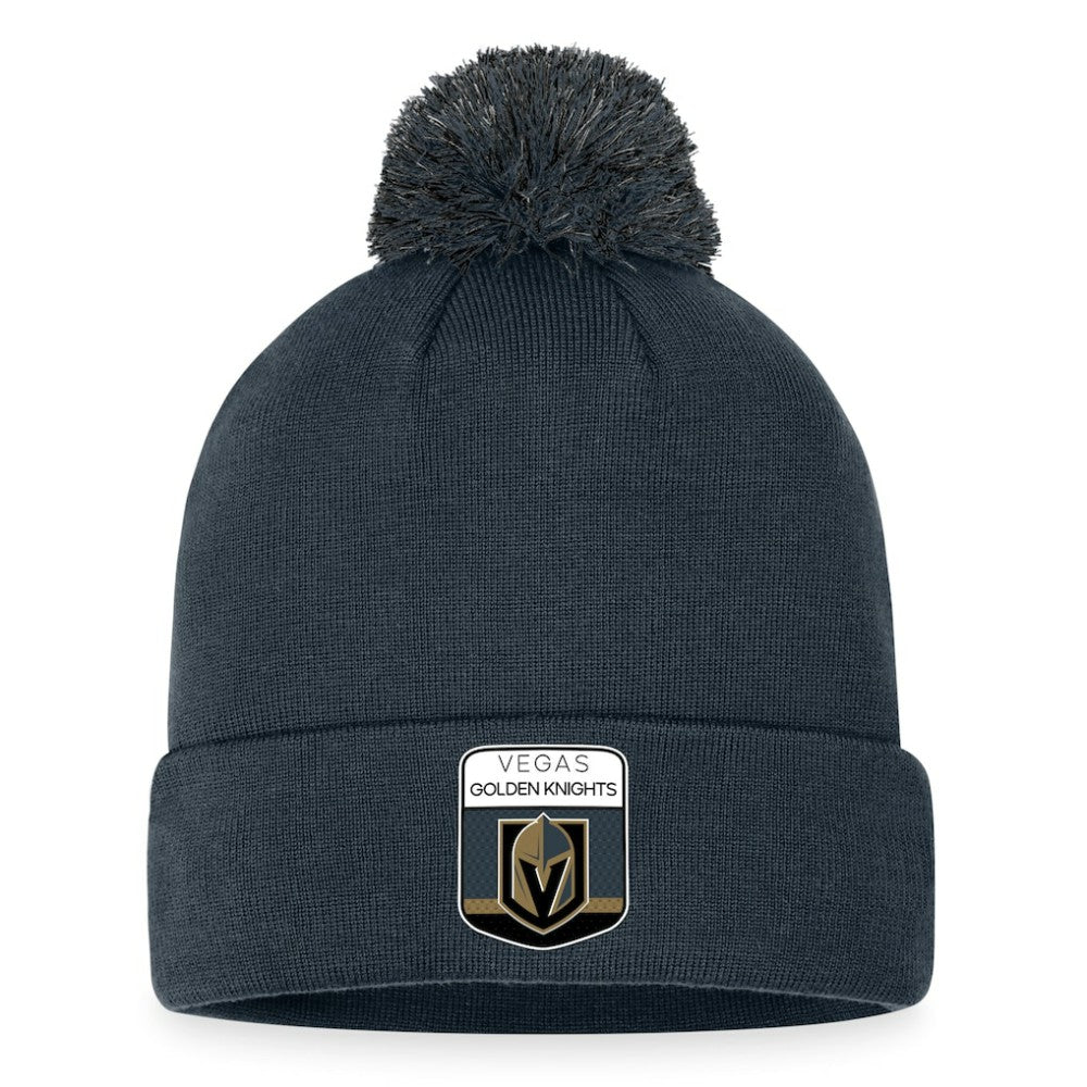 NHL Vegas Golden Knights Fanatics 2023 NHL Draft Cuffed Knit Hat with Pom
