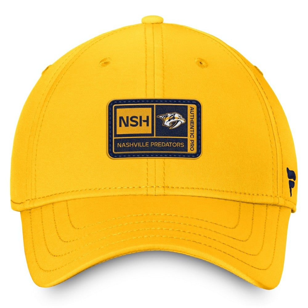NHL Nashville Predators Fanatics Authentic Pro Training Camp Flex Hat – Gold
