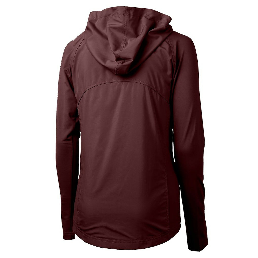 Cutter & Buck Women's Adapt Eco Knit Hybrid Recycled Full-Zip Hoodie - Washington Commanders Hoodies