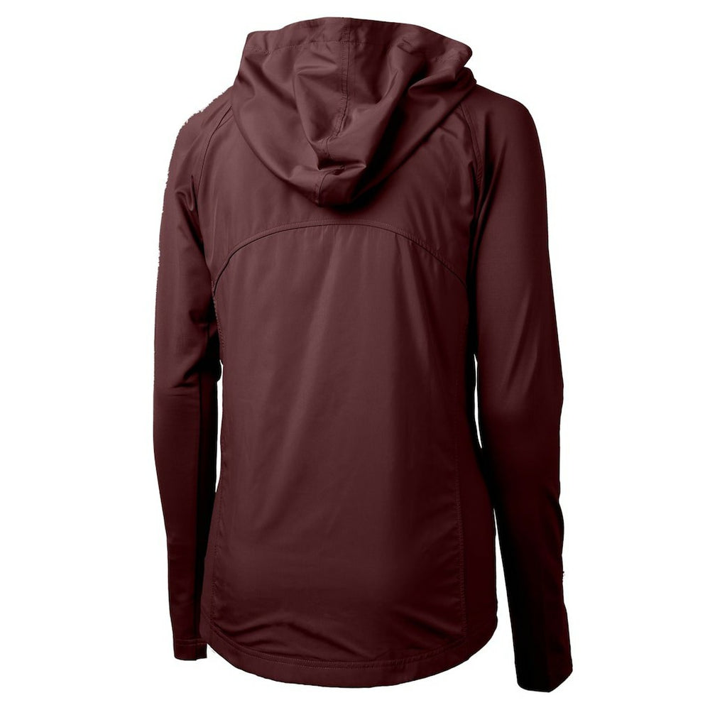Cutter & Buck Women's Adapt Eco Knit Hybrid Recycled Full-Zip Hoodie - Washington Commanders Hoodies