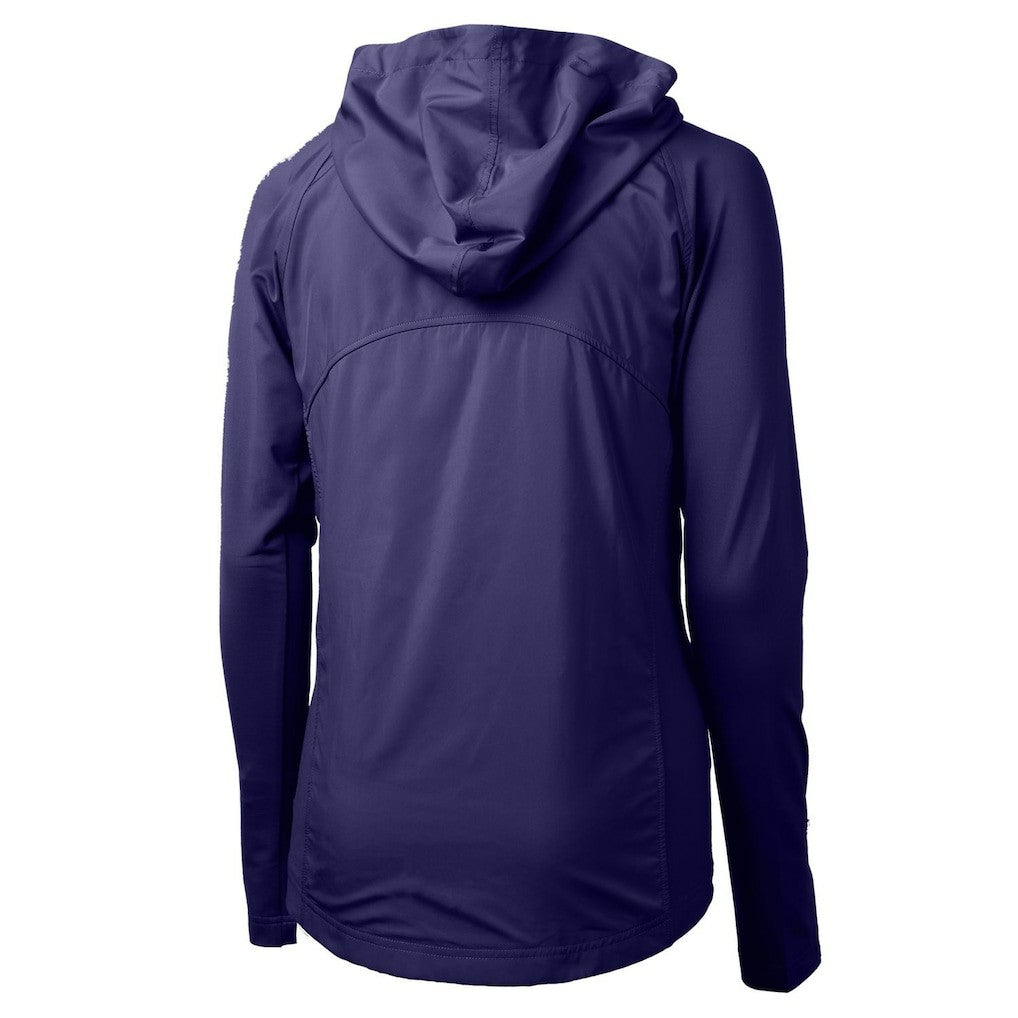 Cutter & Buck Women's Adapt Eco Knit Hybrid Recycled Full-Zip Hoodie - Baltimore Ravens Hoodies