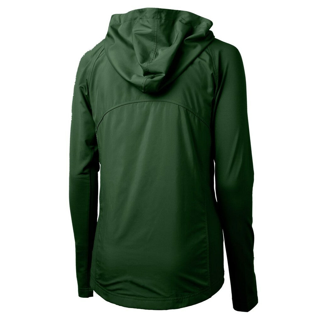 Cutter & Buck Women's Adapt Eco Knit Hybrid Recycled Full-Zip Hoodie - Green Bay Packers Hoodies