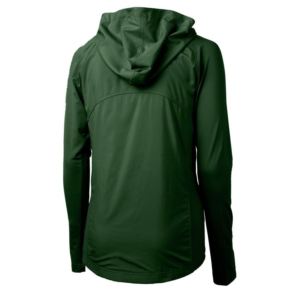 Cutter & Buck Women's Adapt Eco Knit Hybrid Recycled Full-Zip Hoodie - Green Bay Packers Hoodies