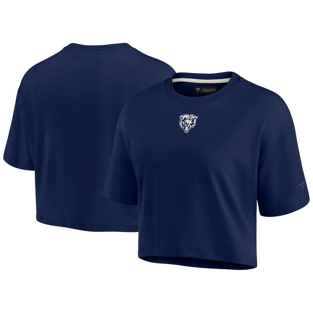 Women's Elements Super Soft Boxy Cropped T-Shirt - Chicago Bears T-shirts