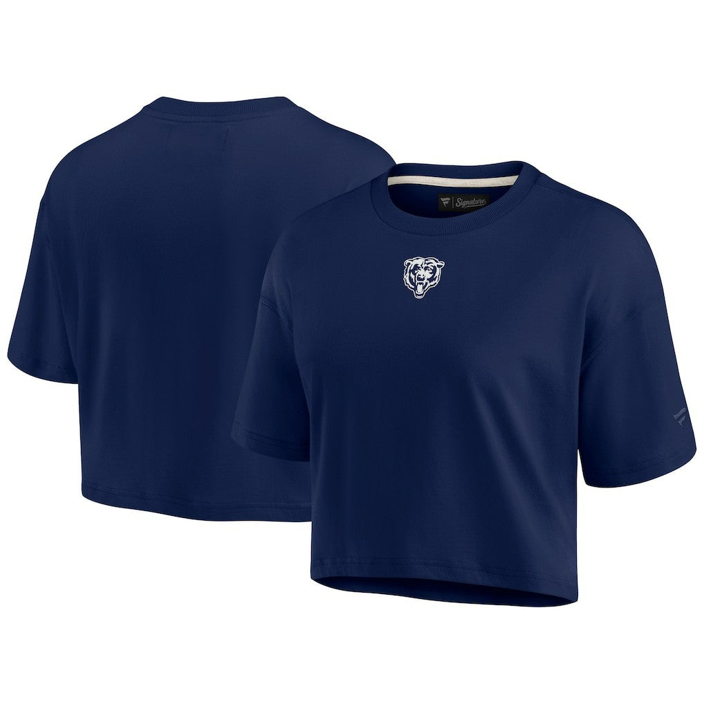 Women's Elements Super Soft Boxy Cropped T-Shirt - Chicago Bears T-shirts
