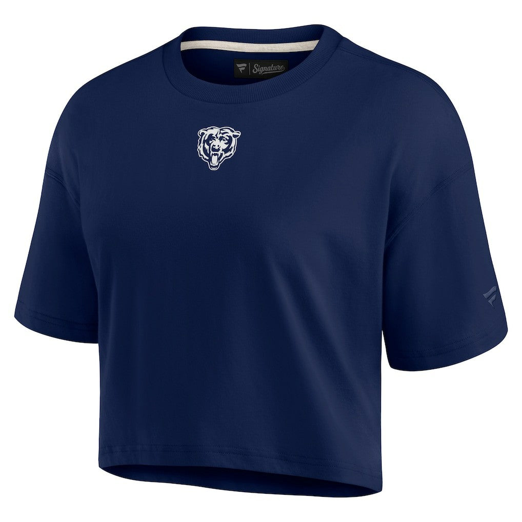Women's Elements Super Soft Boxy Cropped T-Shirt - Chicago Bears T-shirts