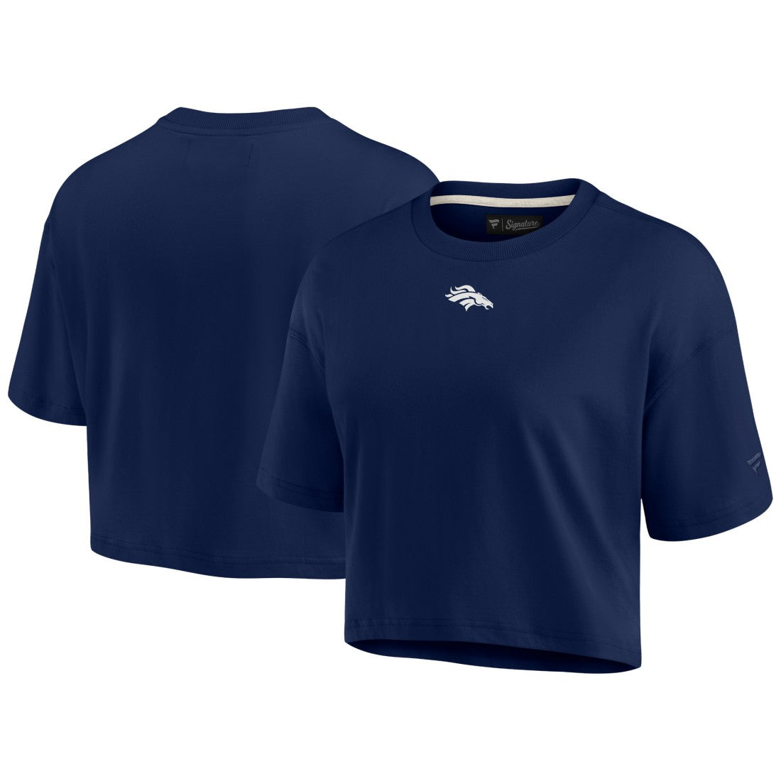 Women's Elements Super Soft Boxy Cropped T-Shirt - Denver Broncos T-shirts