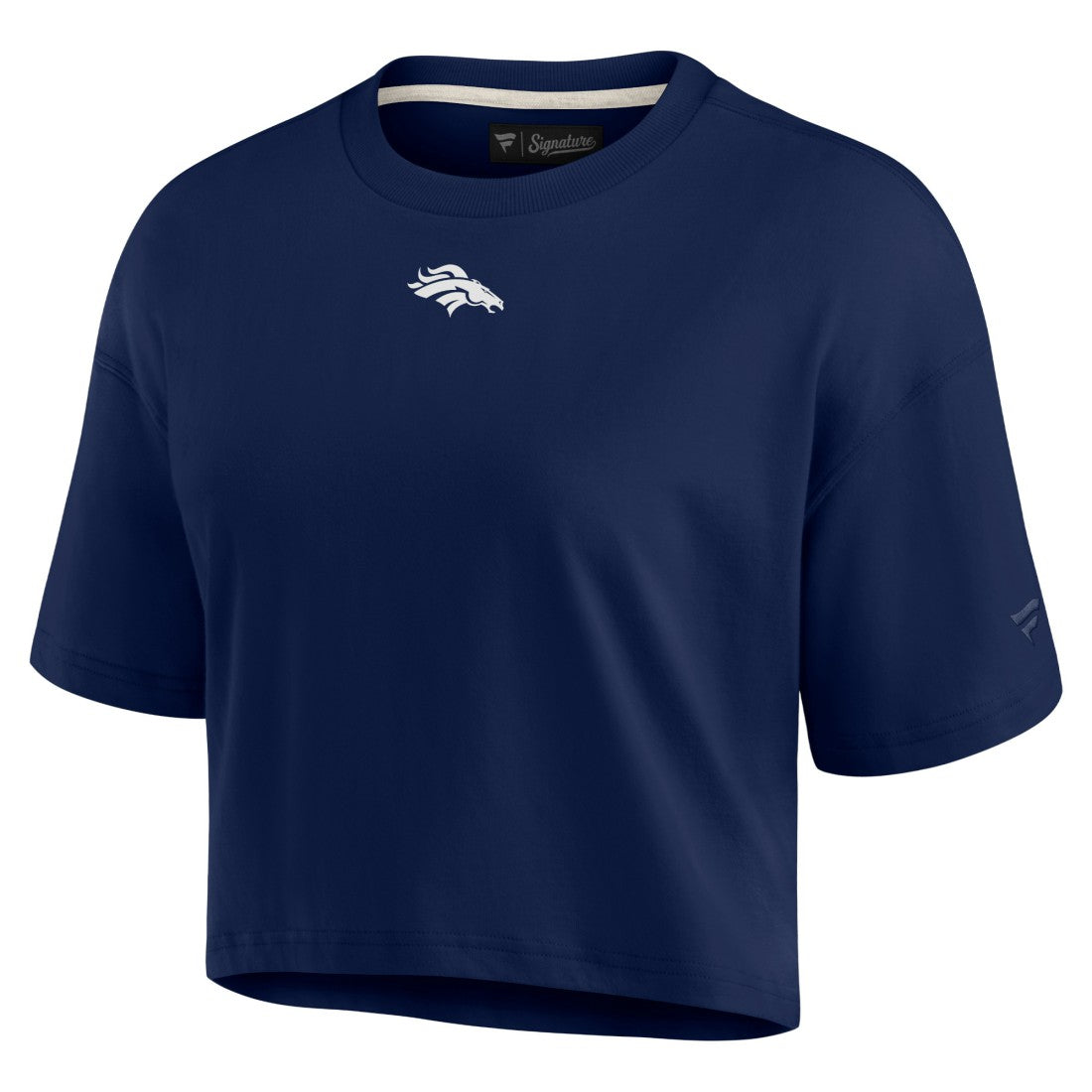 Women's Elements Super Soft Boxy Cropped T-Shirt - Denver Broncos T-shirts
