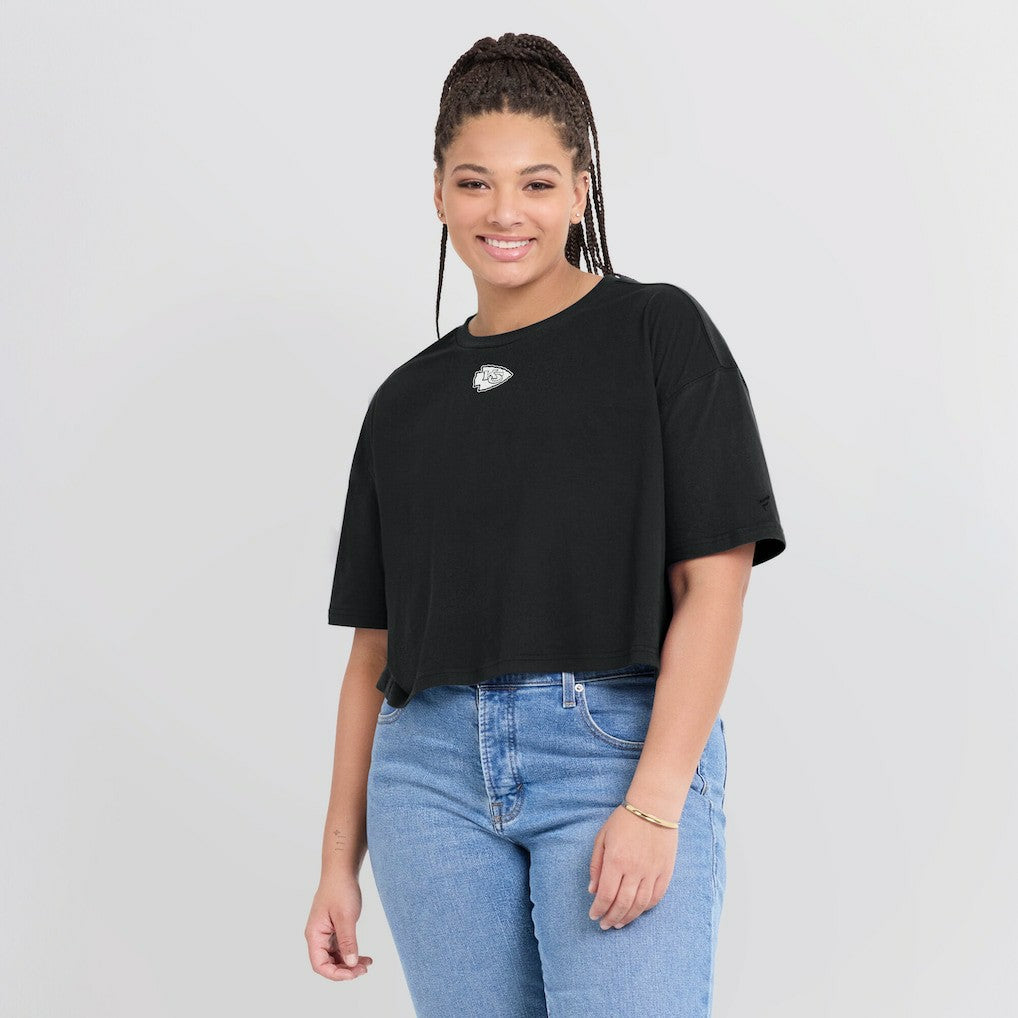 Women's Elements Super Soft Boxy Cropped T-Shirt - Kansas City Chiefs T-shirts