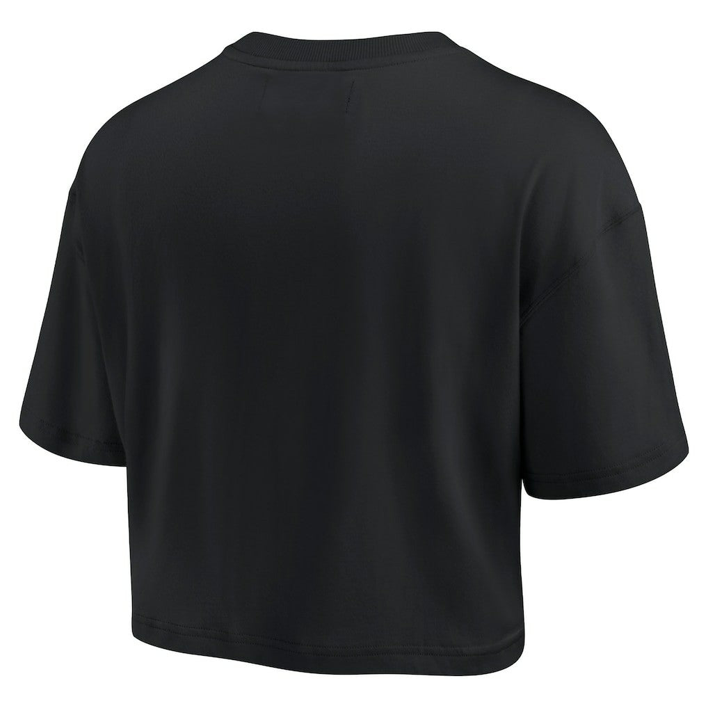 Women's Elements Super Soft Boxy Cropped T-Shirt - Pittsburgh Steelers T-shirts