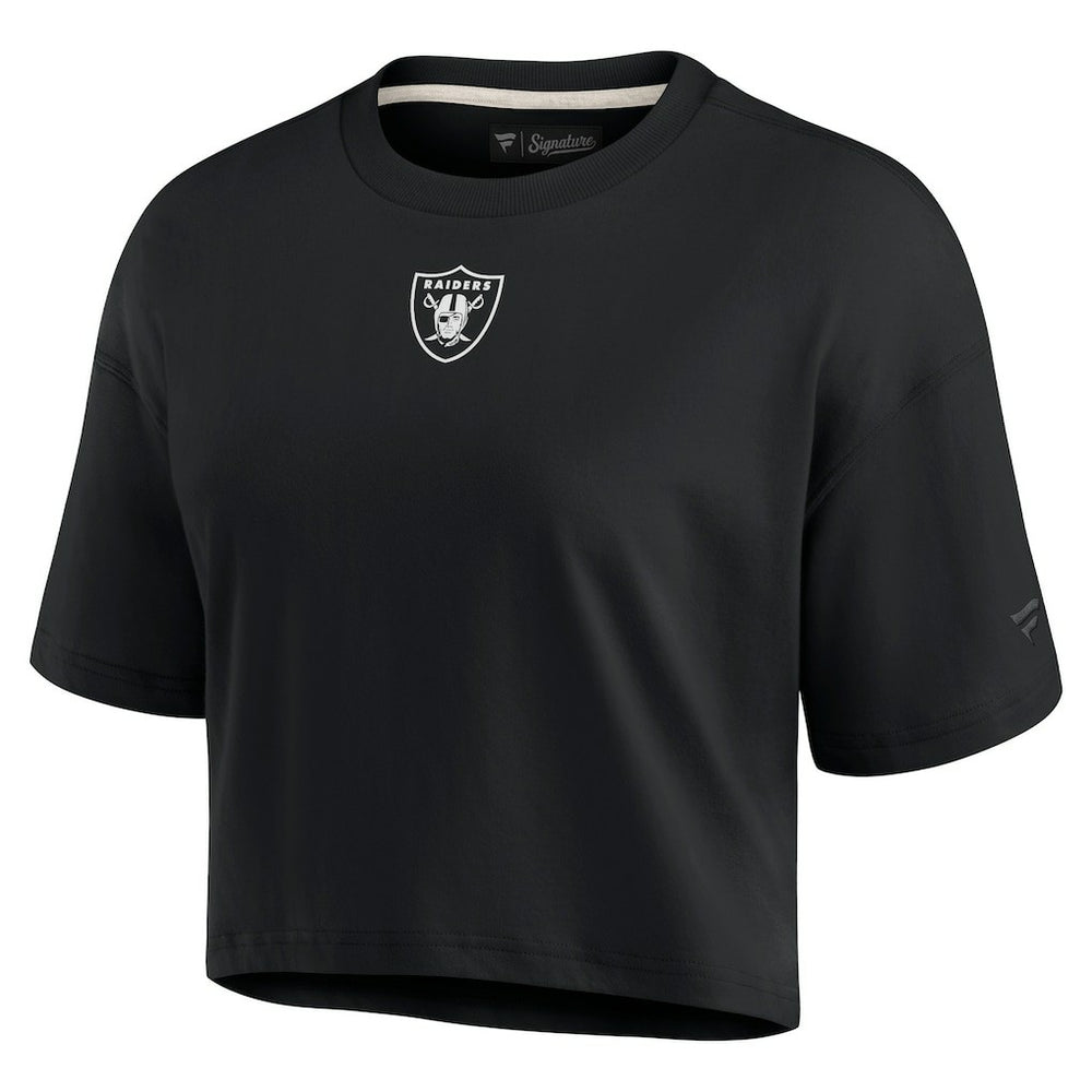 Women's Elements Super Soft Boxy Cropped T-Shirt - Las Vegas Raiders T-shirts