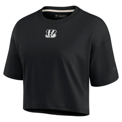 Women's Elements Super Soft Boxy Cropped T-Shirt - Cincinnati Bengals T-shirts