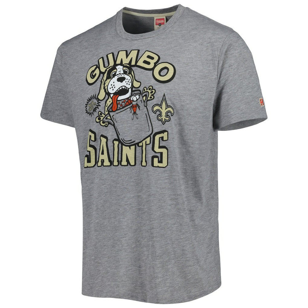 Homage Gumbo Hyper Local Tri-Blend T-Shirt - New Orleans Saints T-shirts