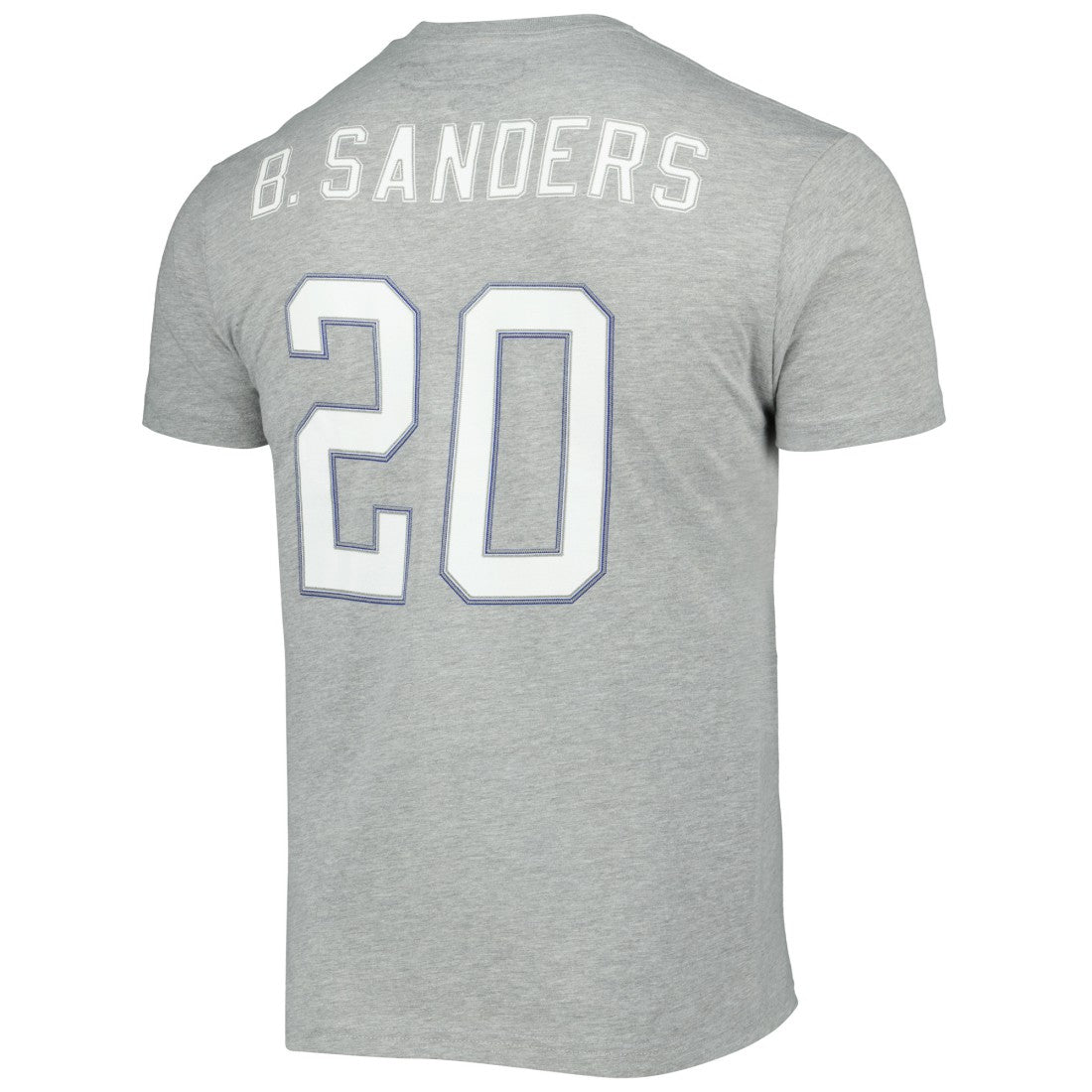 Barry Sanders  Retired Player Logo Name & Number T-Shirt - Detroit Lions T-shirts