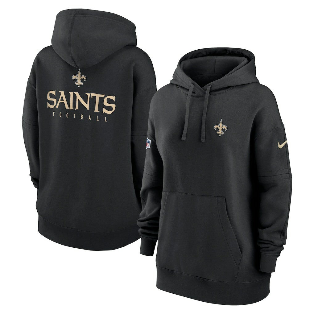 Women's 2023 Sideline Club Fleece Pullover Hoodie - New Orleans Saints Hoodies