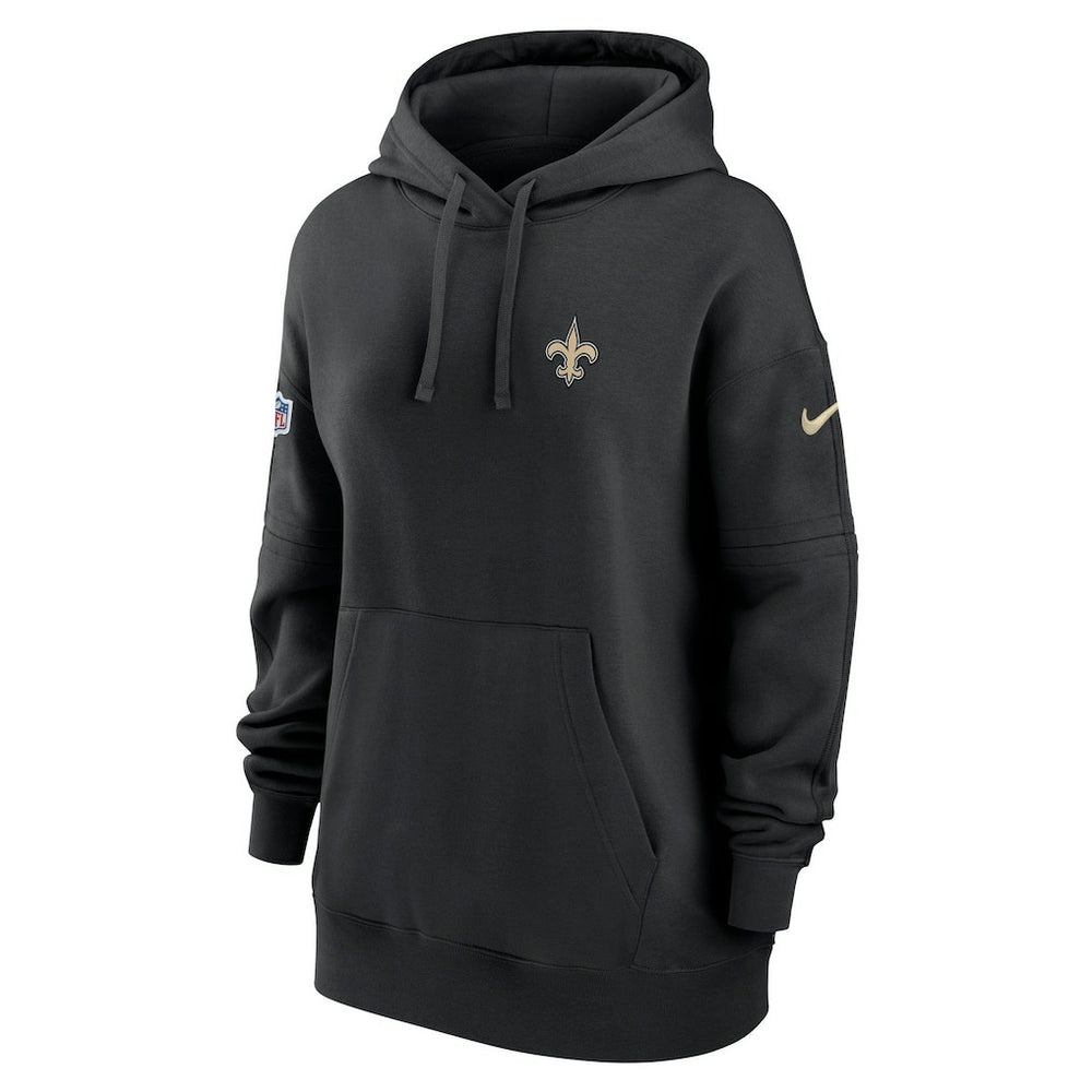 Women's 2023 Sideline Club Fleece Pullover Hoodie - New Orleans Saints Hoodies