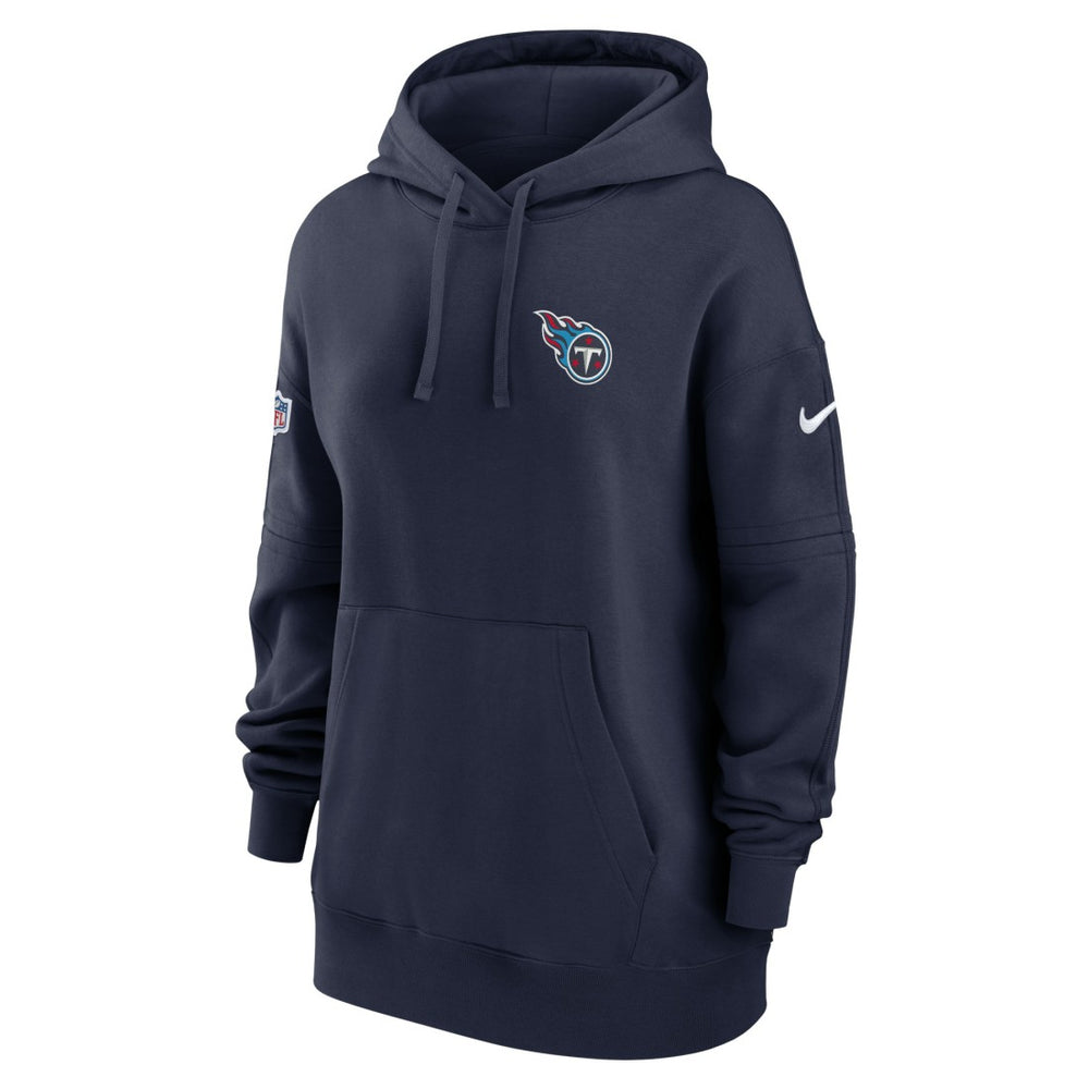 Women's 2023 Sideline Club Fleece Pullover Hoodie - Tennessee Titans Hoodies
