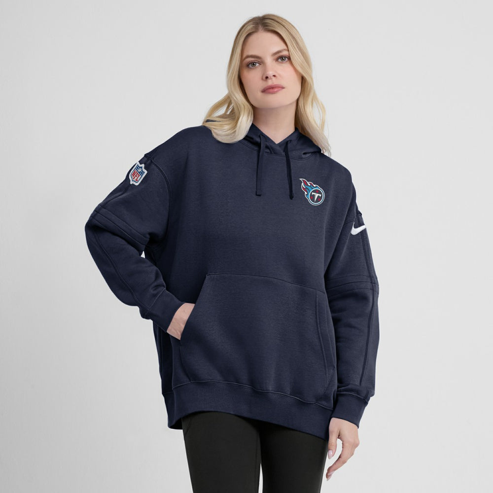 Women's 2023 Sideline Club Fleece Pullover Hoodie - Tennessee Titans Hoodies