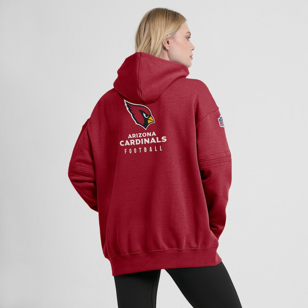 Women's 2023 Sideline Club Fleece Pullover Hoodie - Arizona Cardinals Hoodies
