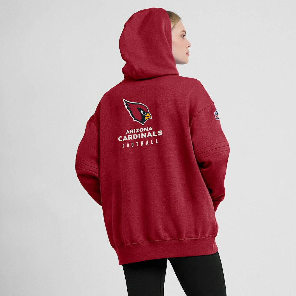 Women's 2023 Sideline Club Fleece Pullover Hoodie - Arizona Cardinals Hoodies