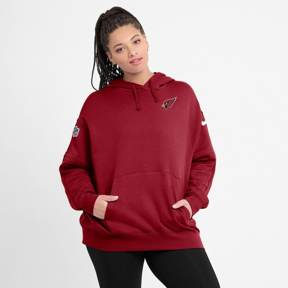 Women's 2023 Sideline Club Fleece Pullover Hoodie - Arizona Cardinals Hoodies