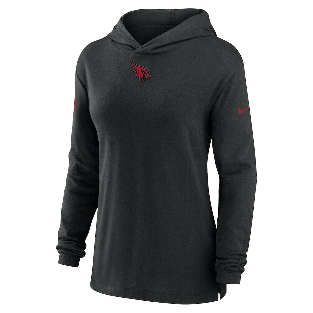 Women's Sideline Performance Long Sleeve Hoodie T-Shirt - Arizona Cardinals Hoodies