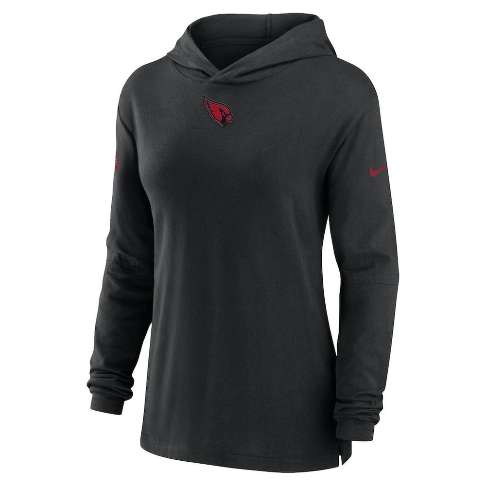 Women's Sideline Performance Long Sleeve Hoodie T-Shirt - Arizona Cardinals Hoodies