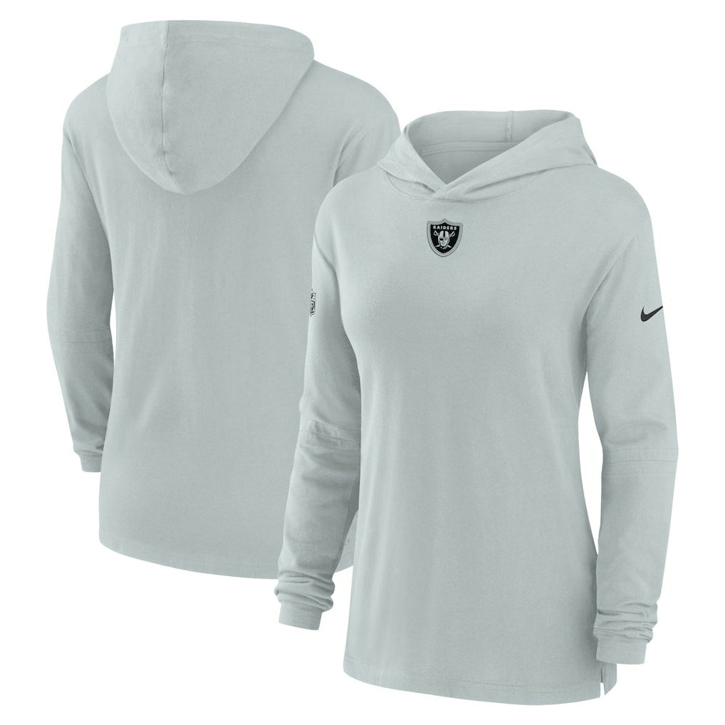 Women's Sideline Performance Long Sleeve Hoodie T-Shirt - Las Vegas Raiders Hoodies