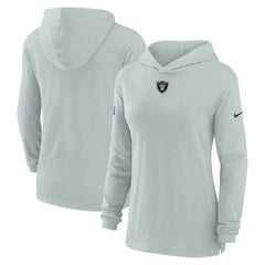 Women's Sideline Performance Long Sleeve Hoodie T-Shirt - Las Vegas Raiders Hoodies