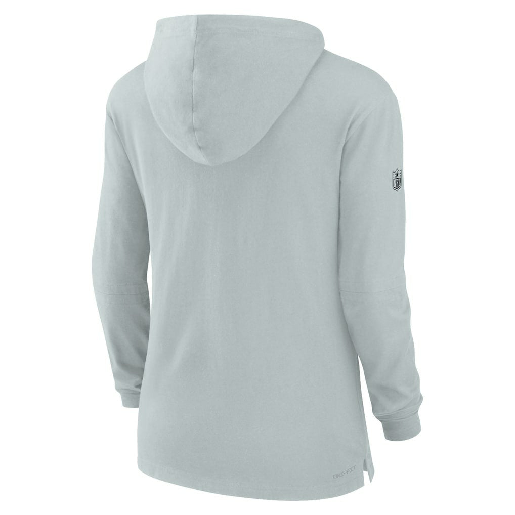 Women's Sideline Performance Long Sleeve Hoodie T-Shirt - Las Vegas Raiders Hoodies