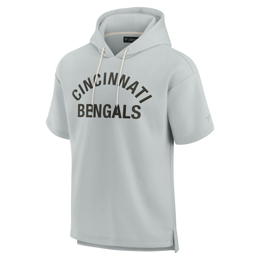 Unisex Elements Super Soft Fleece Short Sleeve Pullover Hoodie - Cincinnati Bengals Hoodies