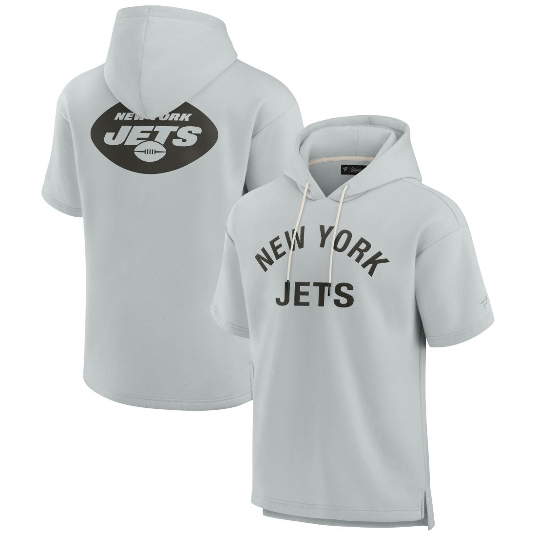Unisex Elements Super Soft Fleece Short Sleeve Pullover Hoodie - New York Jets Hoodies