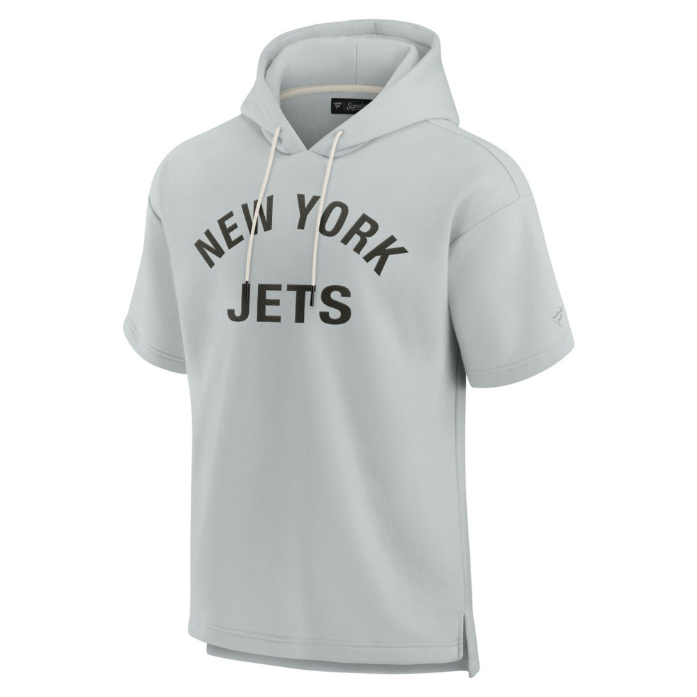 Unisex Elements Super Soft Fleece Short Sleeve Pullover Hoodie - New York Jets Hoodies