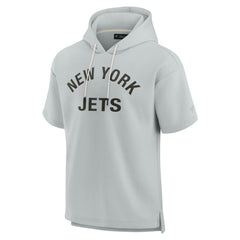 Unisex Elements Super Soft Fleece Short Sleeve Pullover Hoodie - New York Jets Hoodies