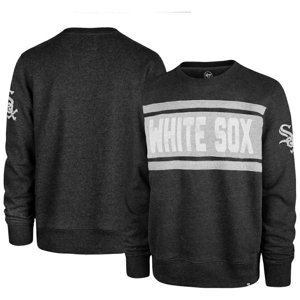 Black Chicago White Sox '47 Bypass Tribeca Pullover Sweatshirt