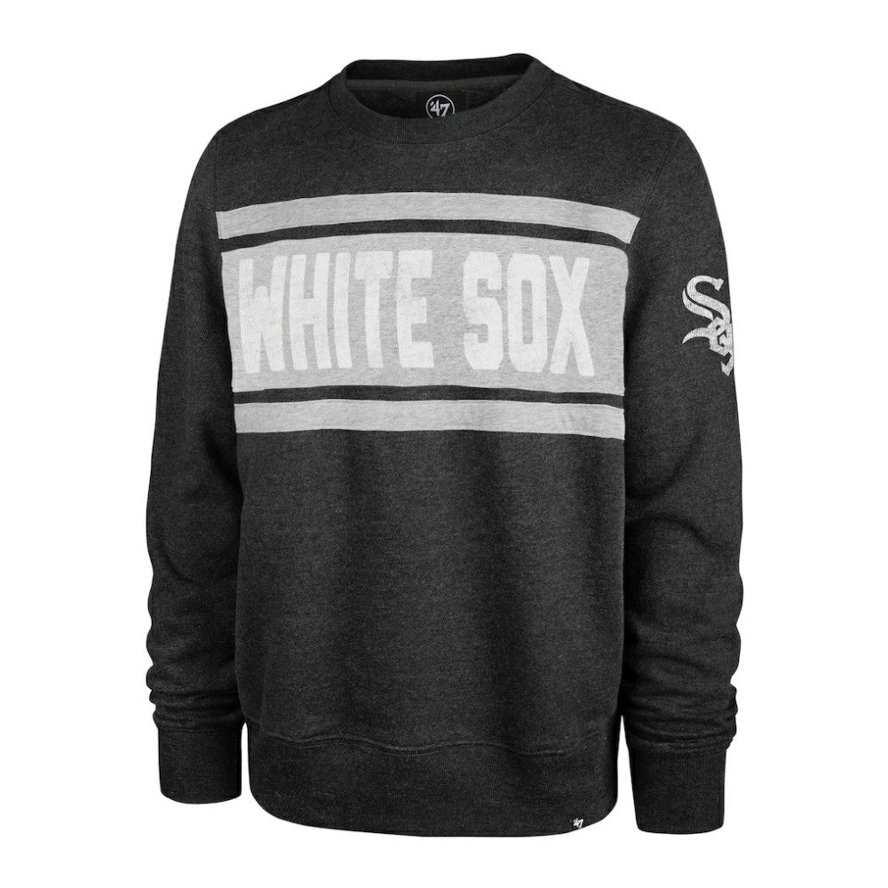Black Chicago White Sox '47 Bypass Tribeca Pullover Sweatshirt